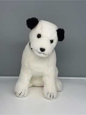 1992 Dakin Vintage Nipper Dog RCA Mascot Dakin 12” stuffed animal collar EUC